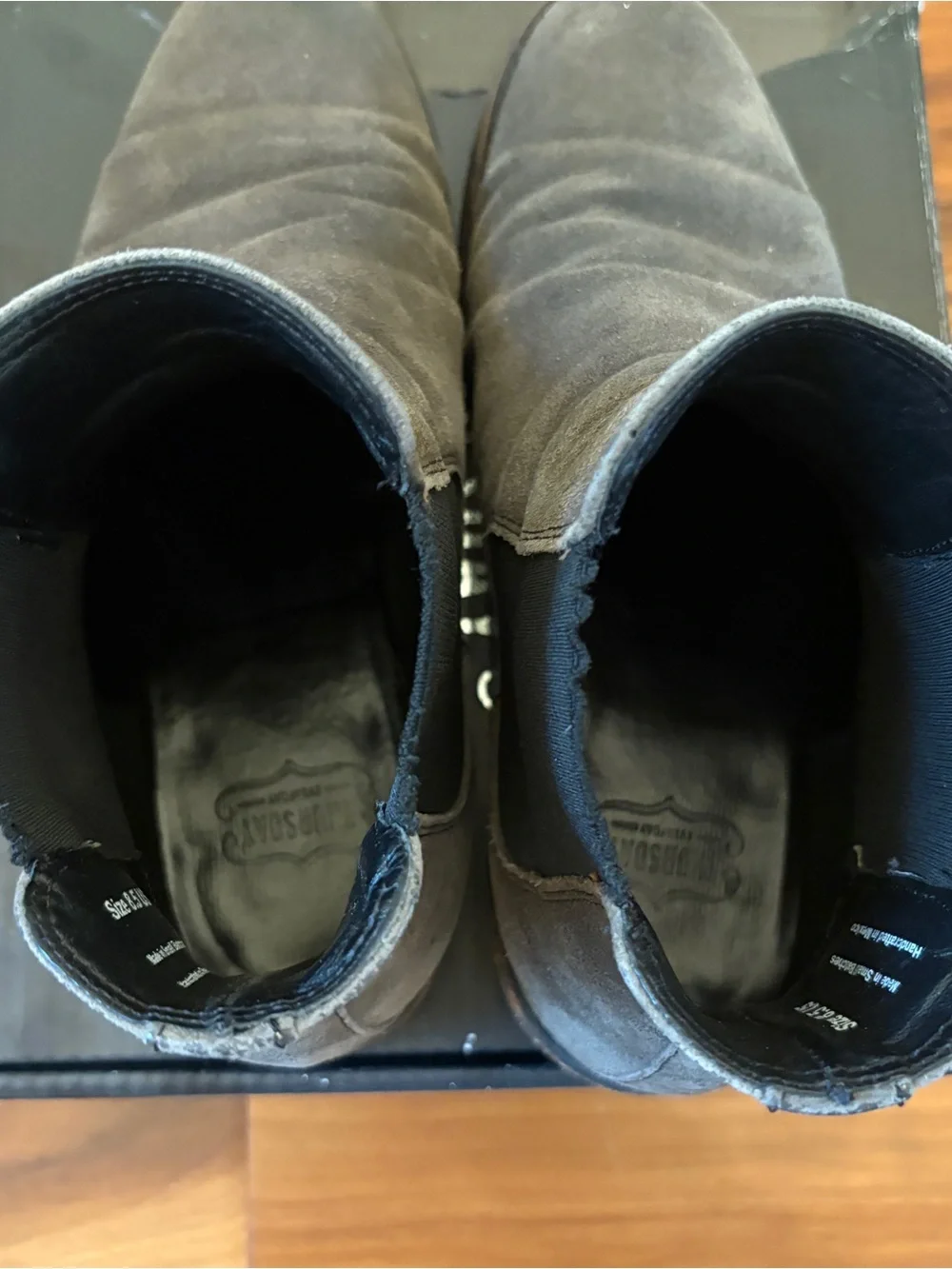 Men's Black Suede Chelsea Boots